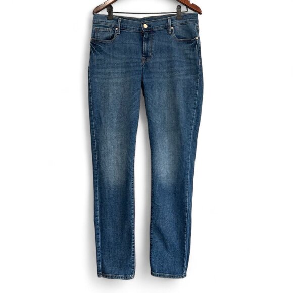 Old Navy Jeans Women's 10L Blue Original Straight Leg Mid Rise Medium Wash Denim - Picture 1 of 11